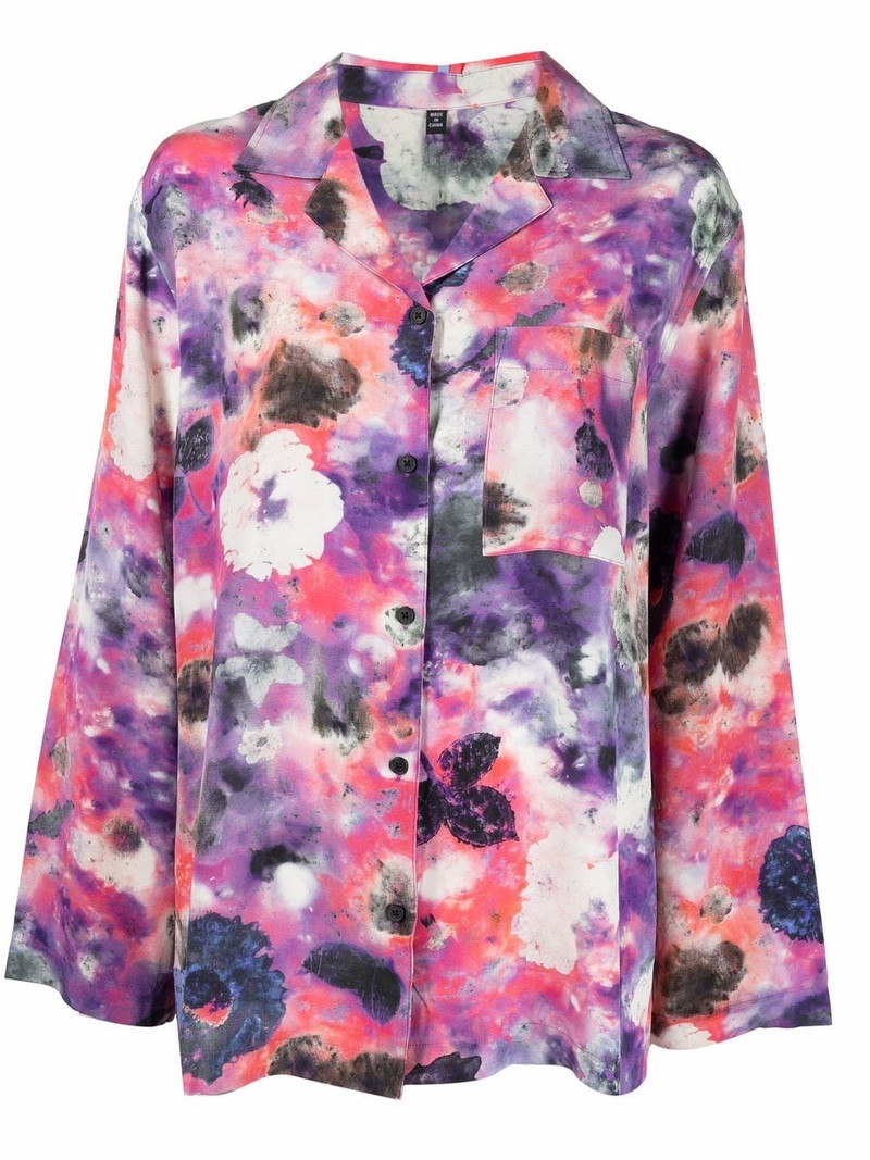 floral-print silk shirt 1
