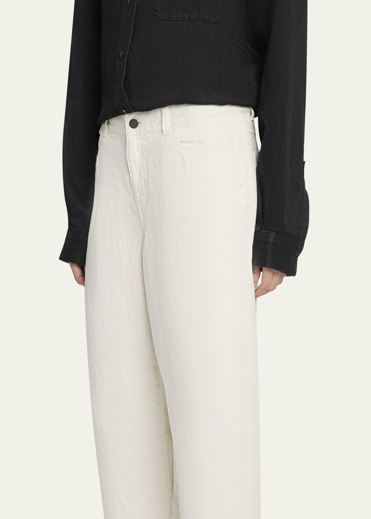 Eglitta Straight-Leg Linen Jeans - 5
