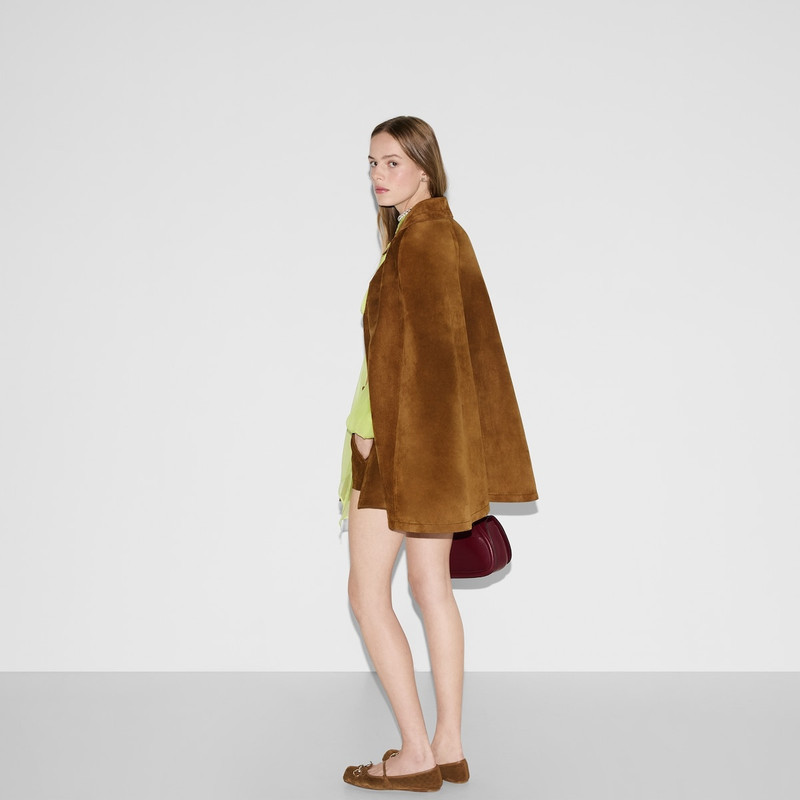 Suede cape with Horsebit 6