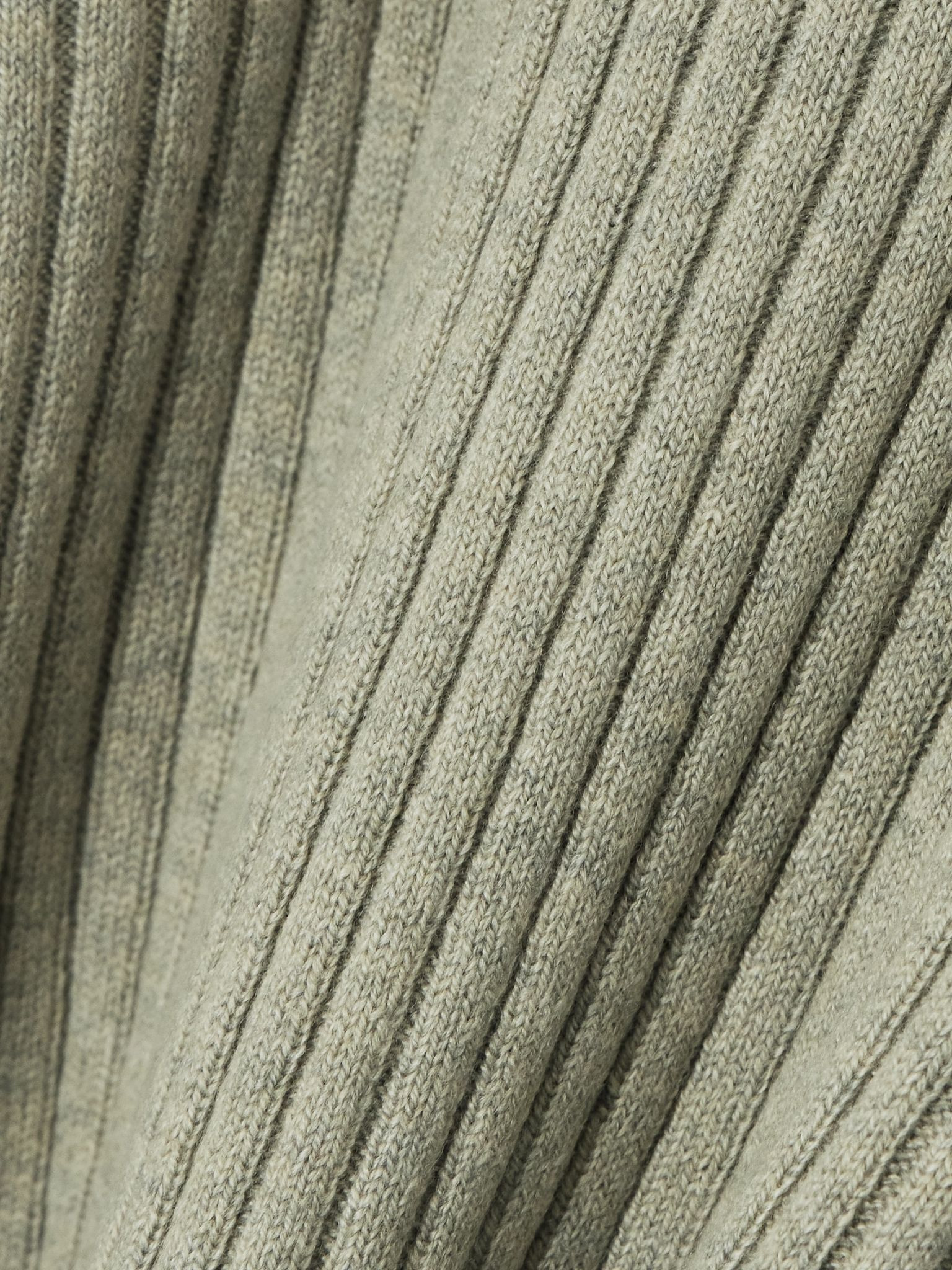 Ribbed cashmere sweater Light green - 5