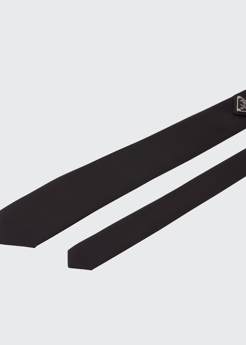 Prada Re-Nylon Gabardine Tie with Logo outlook