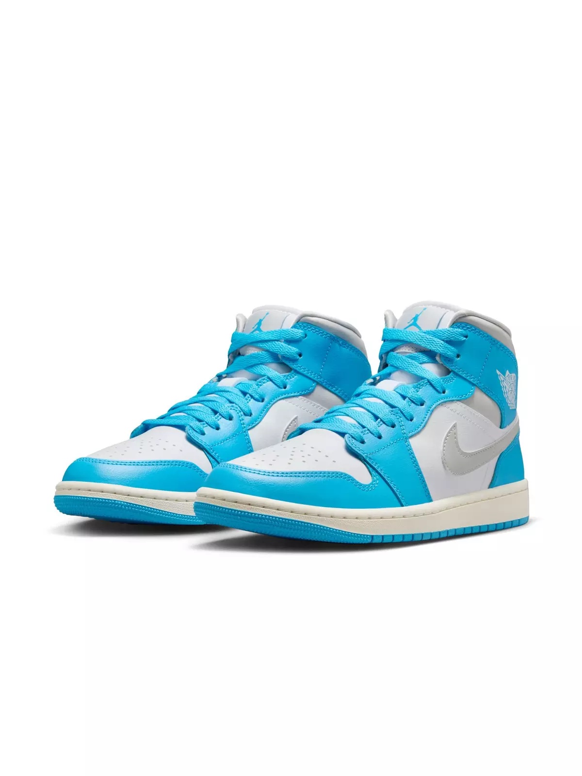 1 Mid "Dk Powder Blue/Neutral Grey/White/Sail" Women's Shoe - 6