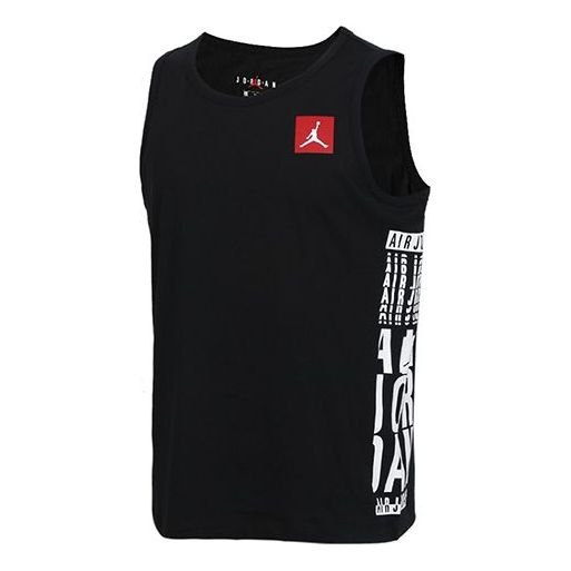 Air Jordan Sports Training Cotton Basketball Vest Men's Black BV6356-010 - 1