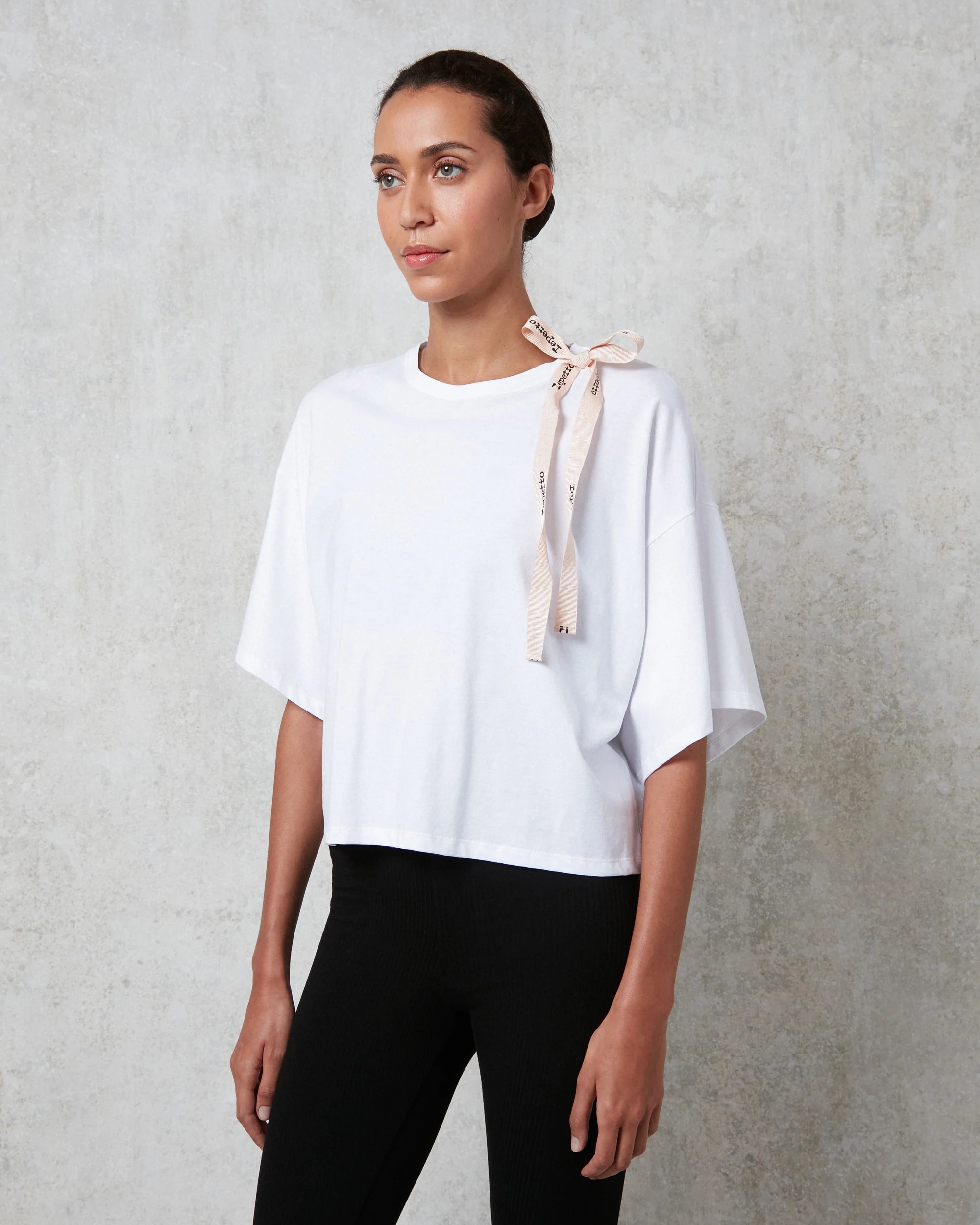 SHOULDER BOW TEE-SHIRT - 1