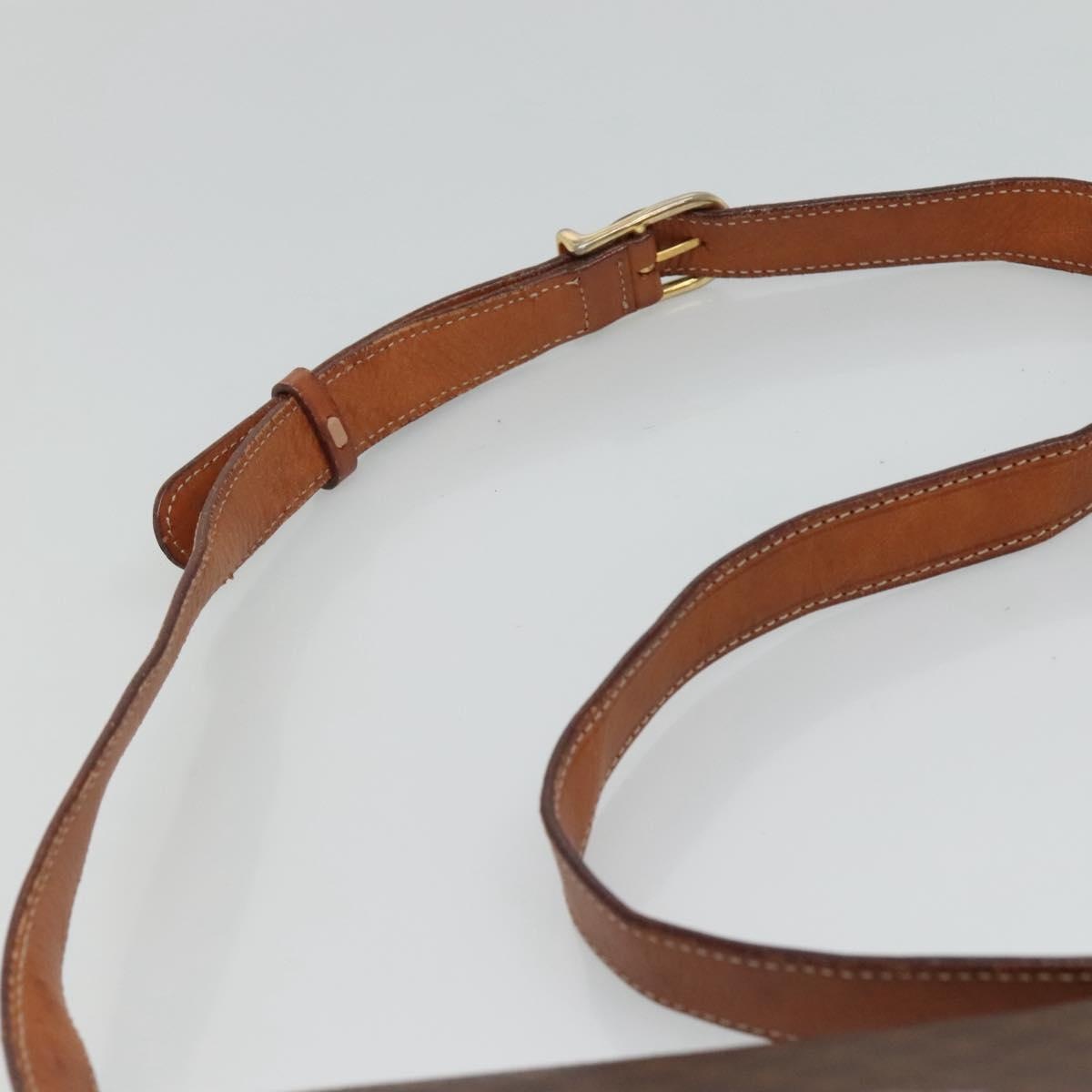 CELINE Macadam Canvas Shoulder Bag Pvc Brown Gold - 8