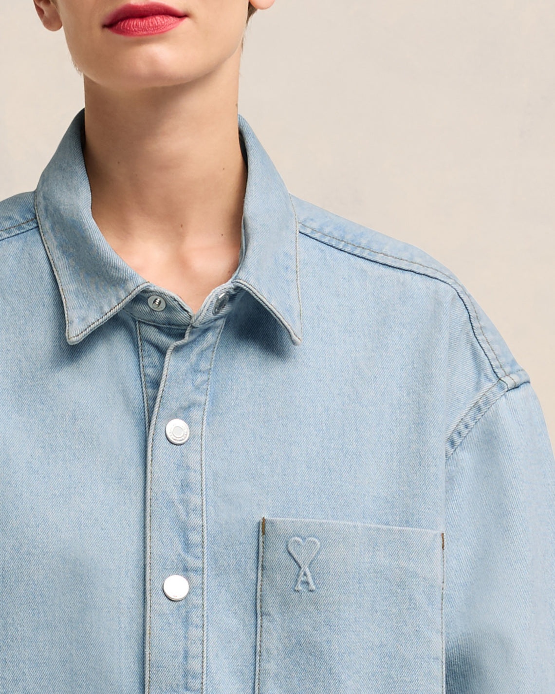 OVERSIZED AMI DE COEUR OVERSHIRT - 4
