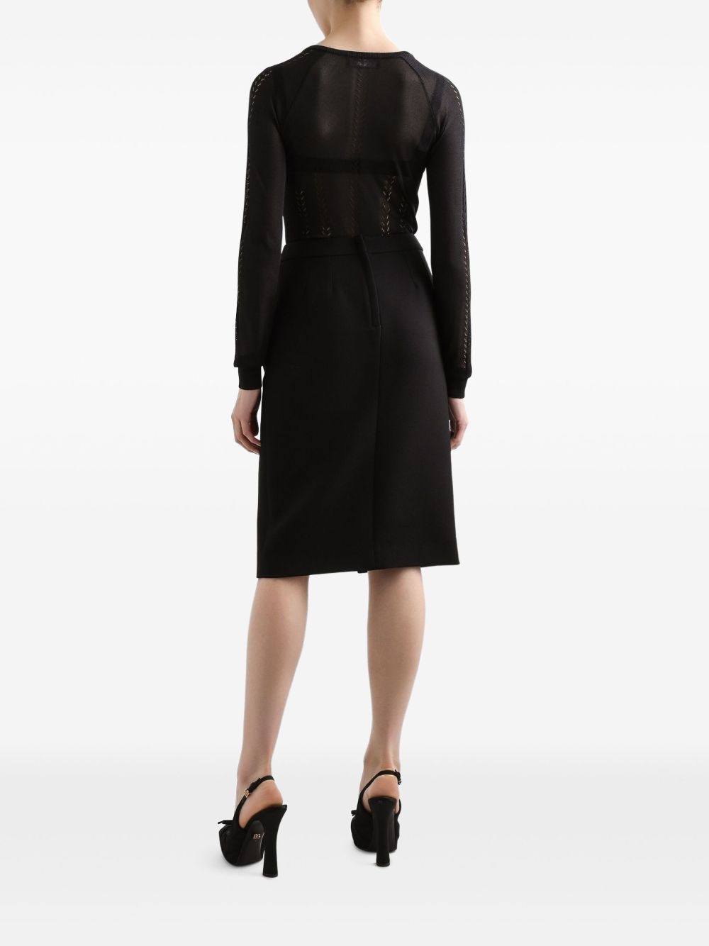 openwork-areas sweater - 3