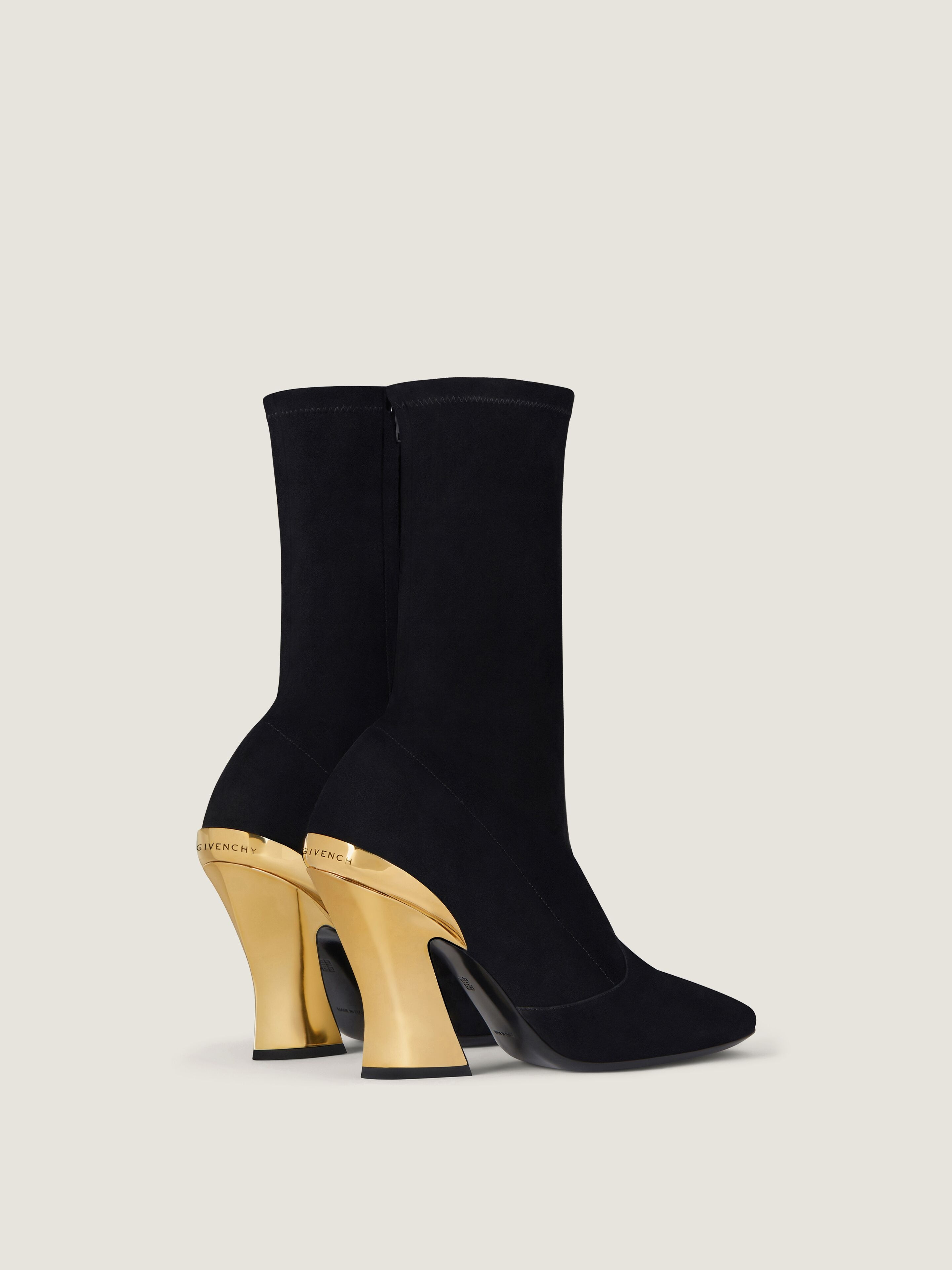 SCULPTED ANKLE BOOTS IN SUEDE - 5