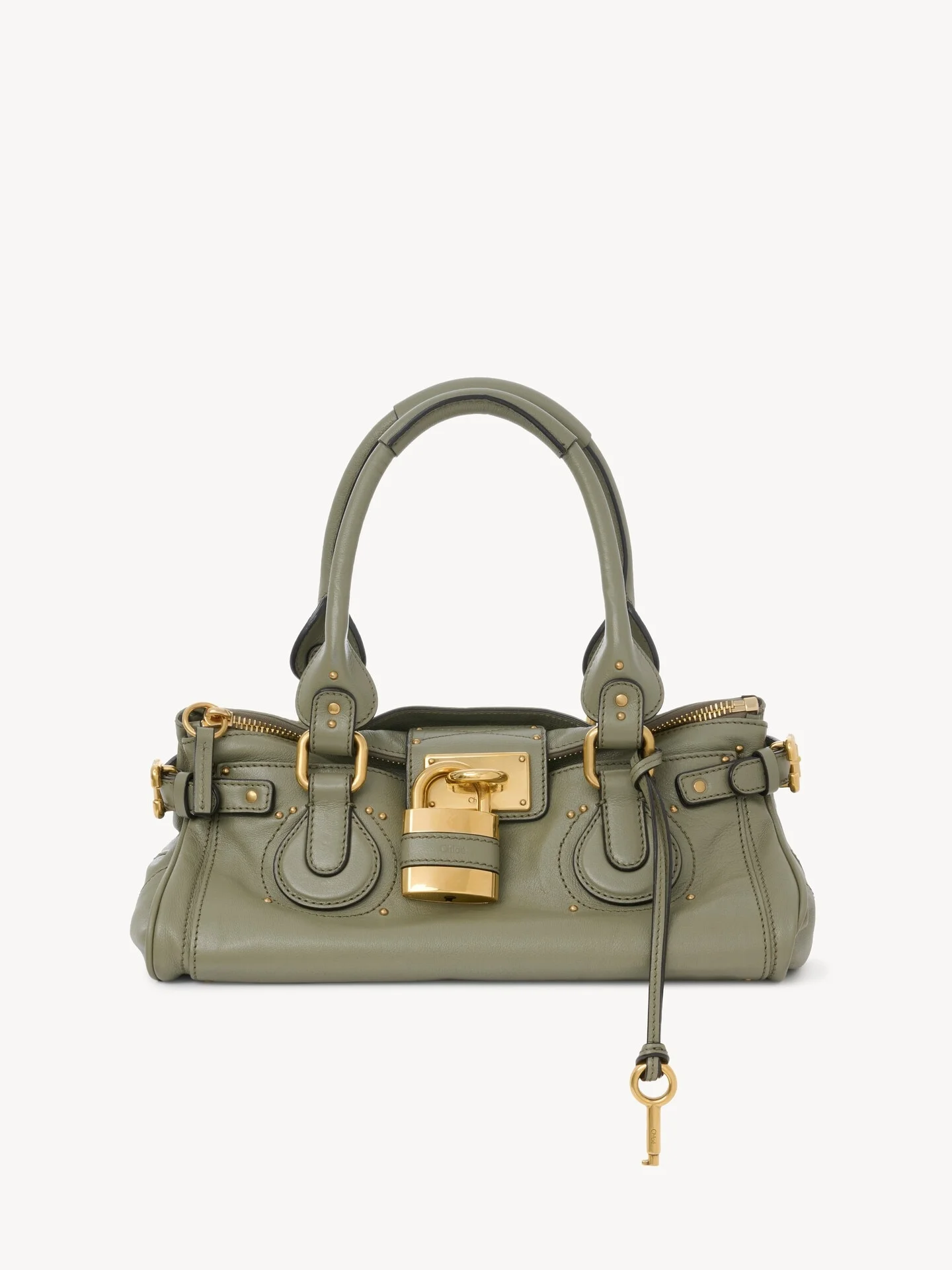 PADDINGTON BAG IN GRAINED LEATHER - 1