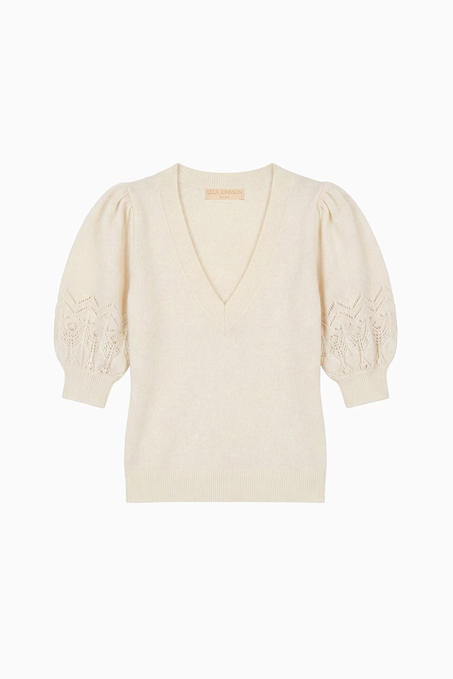 Reina Puff Cashmere Top - 1