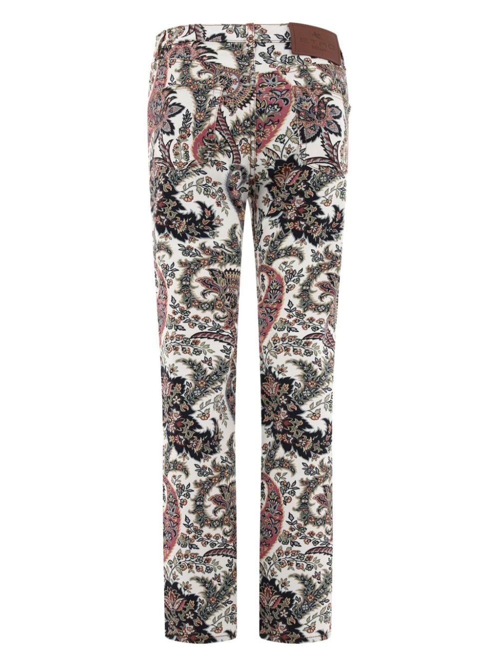 paisley-print straight-leg jeans - 2