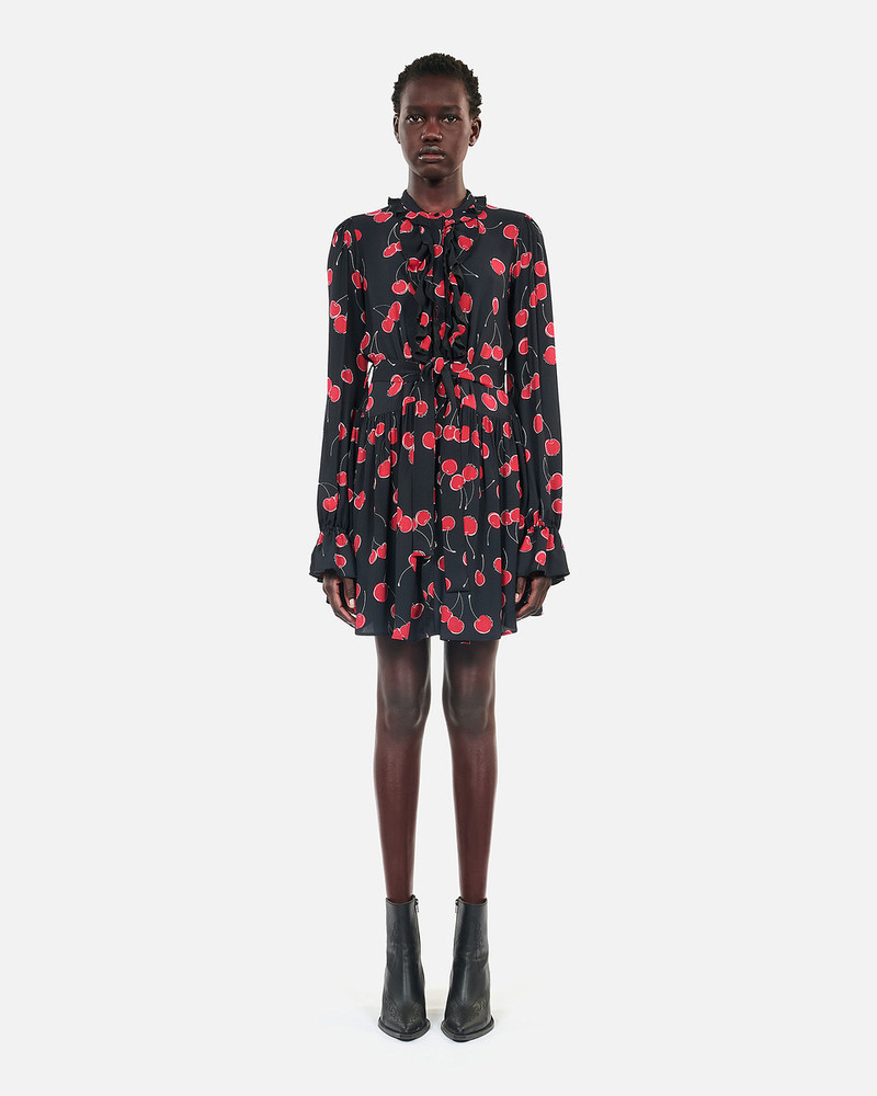 SHORT CHERRY PRINTED DRESS 3