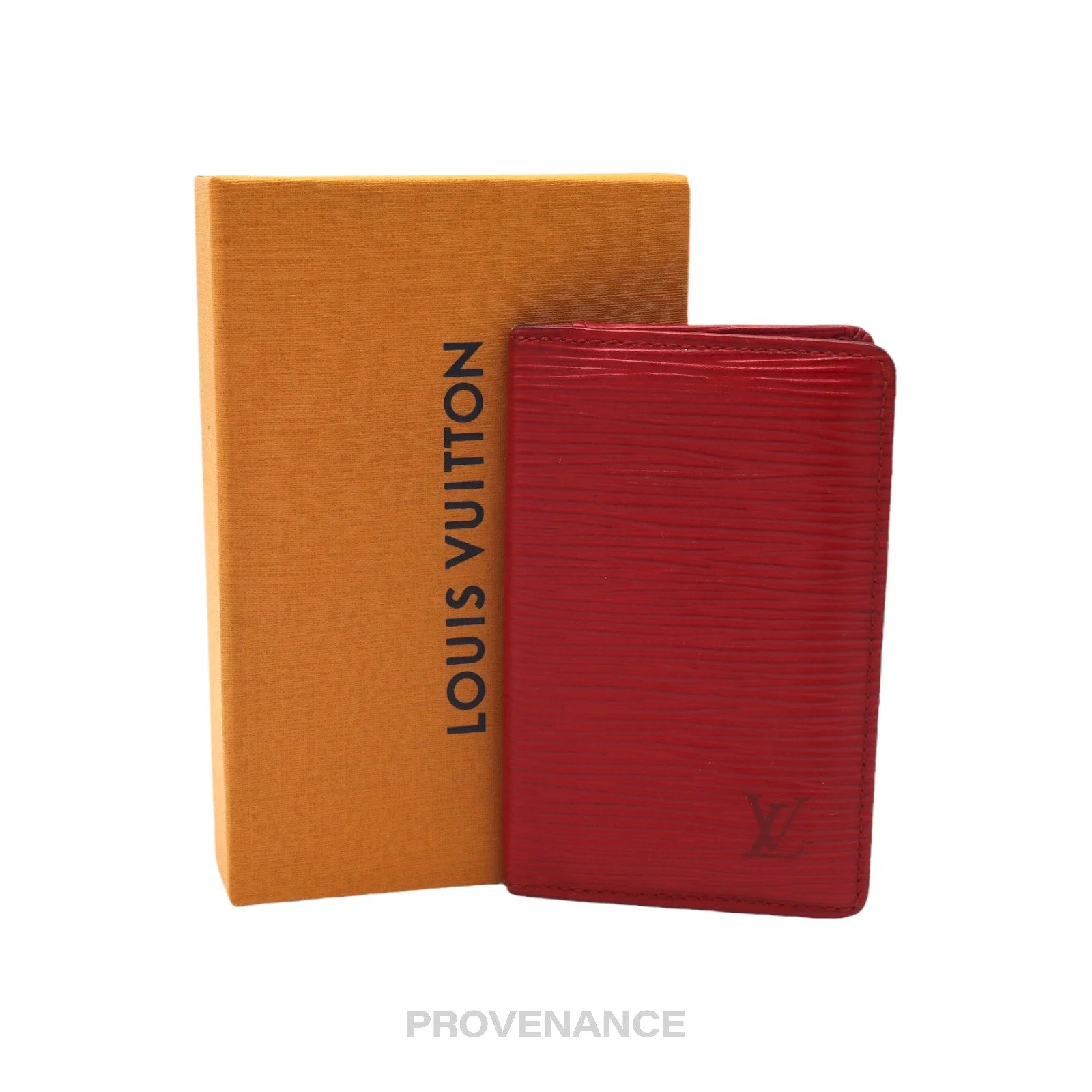 Louis Vuitton Pocket Organizer Wallet - Red Epi Leather - 1