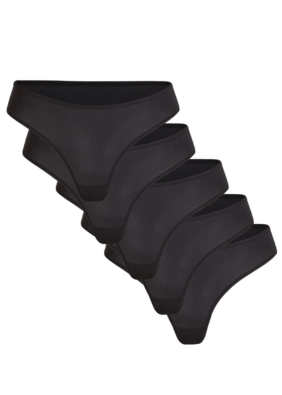 Skims Stretch-jersey Thongs - 1