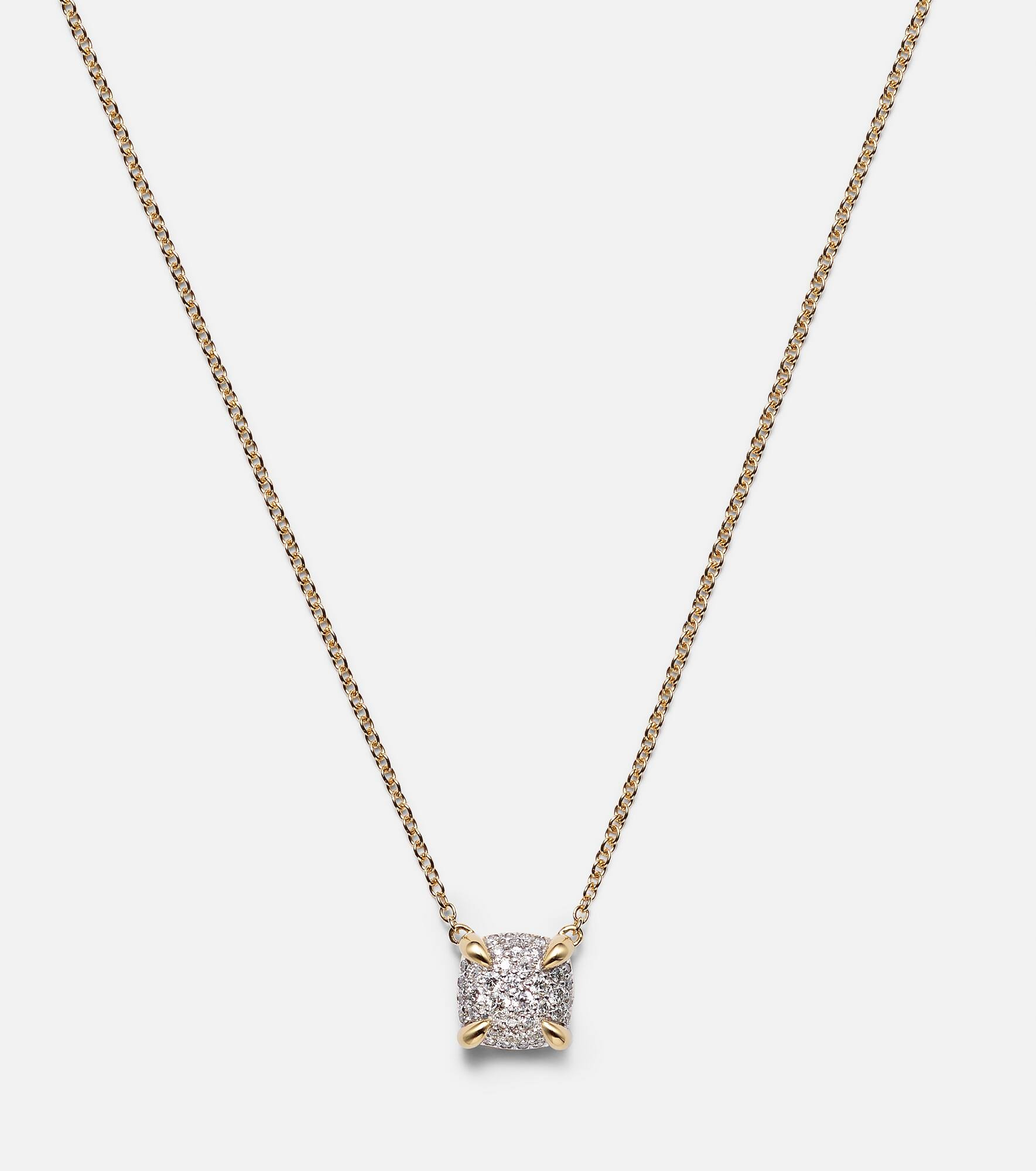 Petite Chatelaine® 18kt gold necklace with diamonds - 4