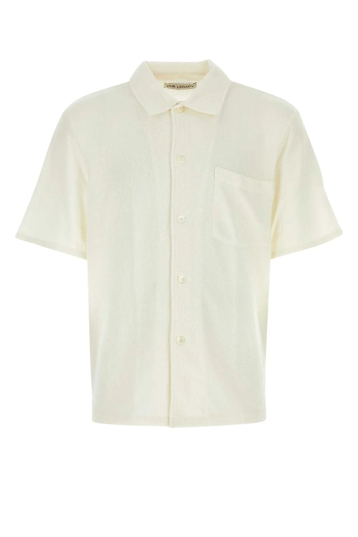 Our Legacy Men Ivory Polyester Blend Shirt - 1