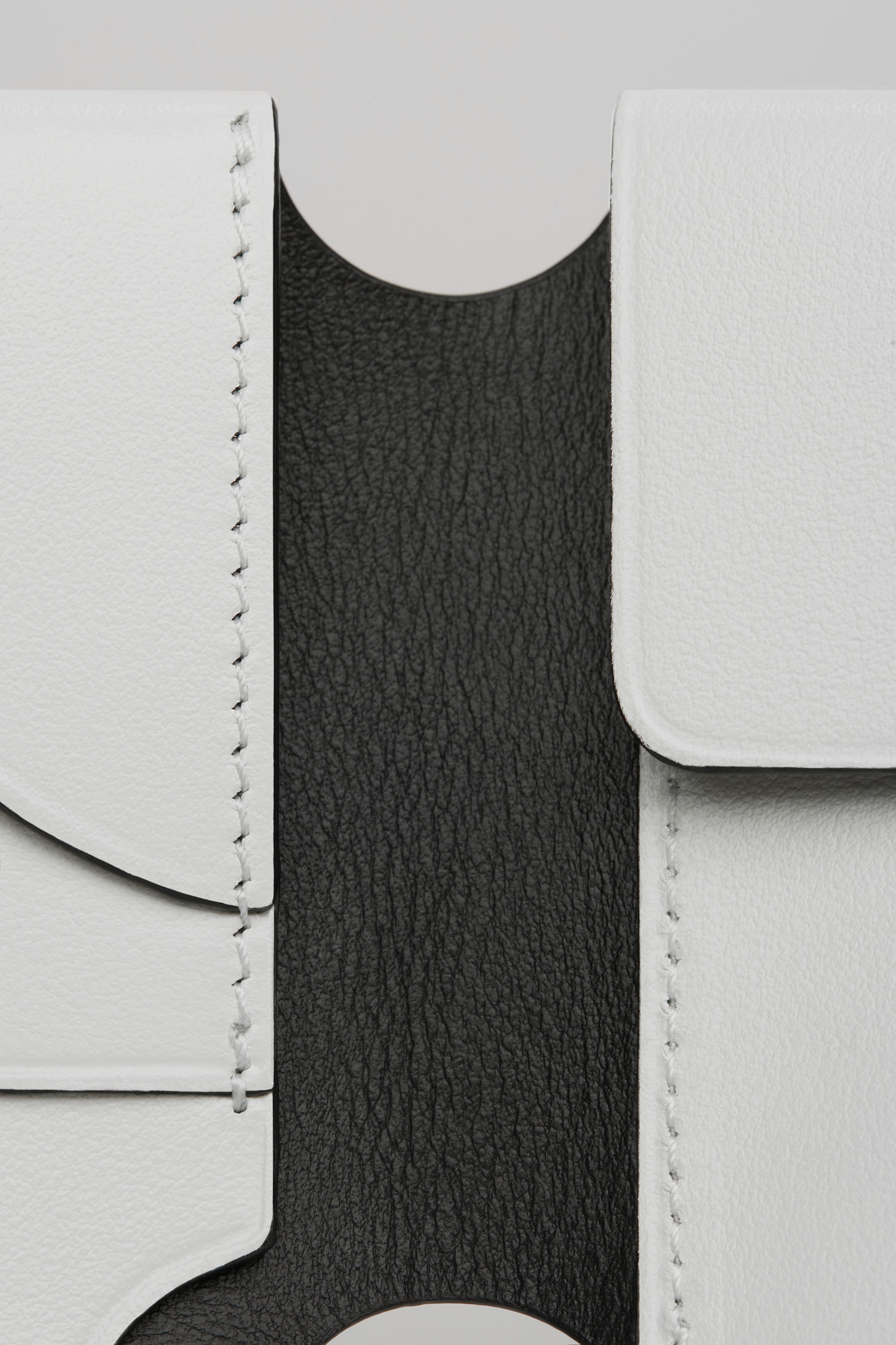 Trifold card wallet white/black - 5