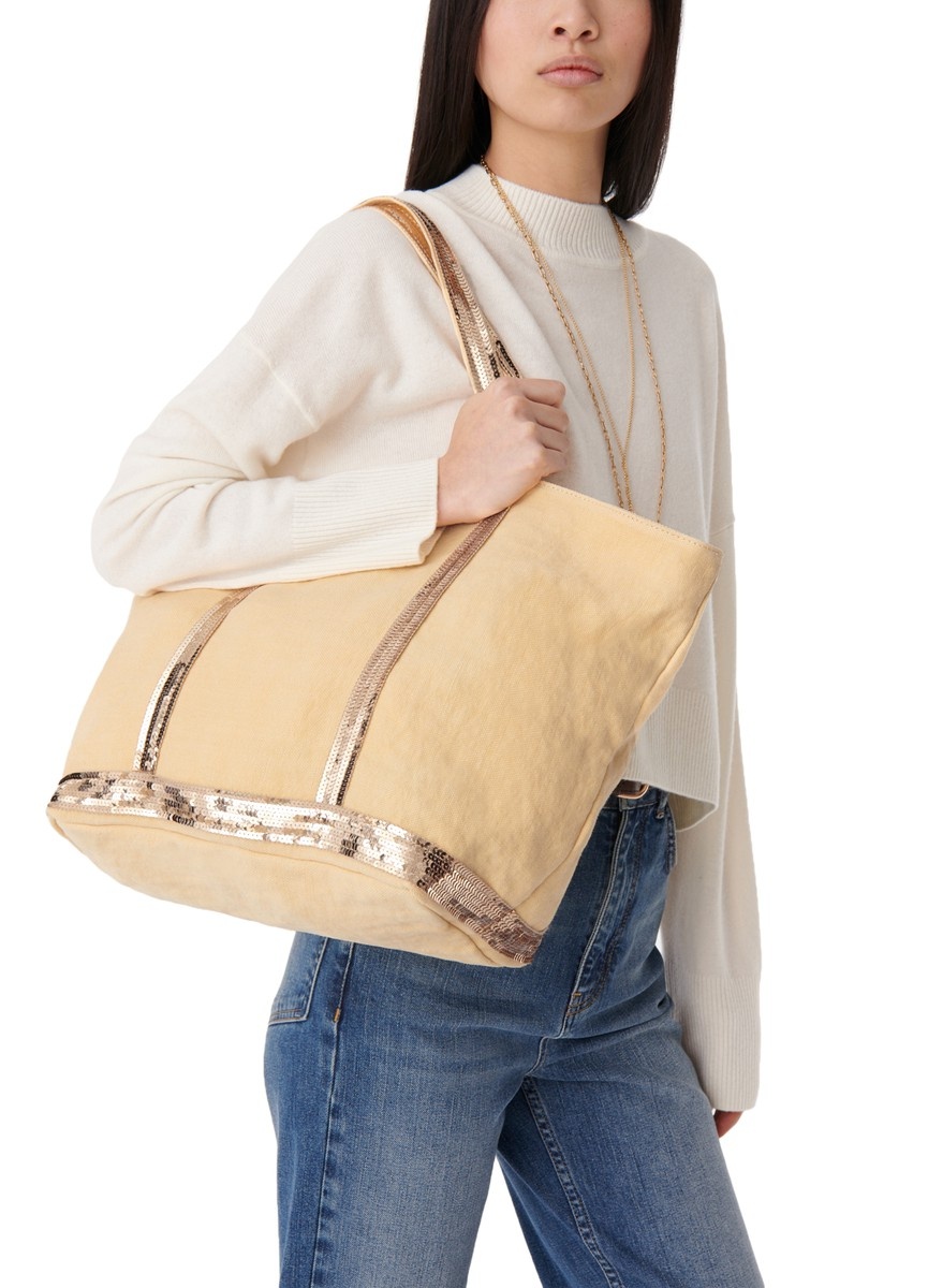 Linen XL cabas tote - 2