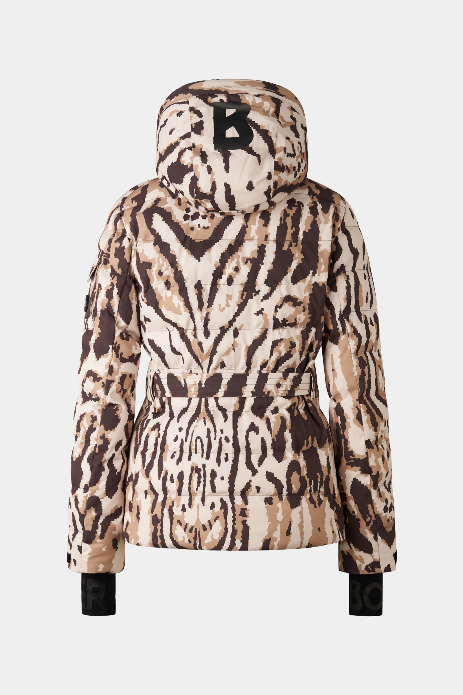 Ellya Ski jacket in Brown/Beige - 3