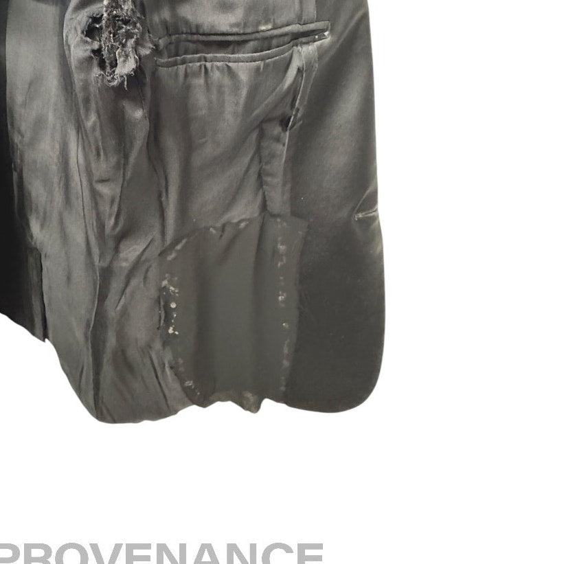 Saint Laurent Paris SLP Destroyed Tuxedo Dinner Jacket 44 - 14