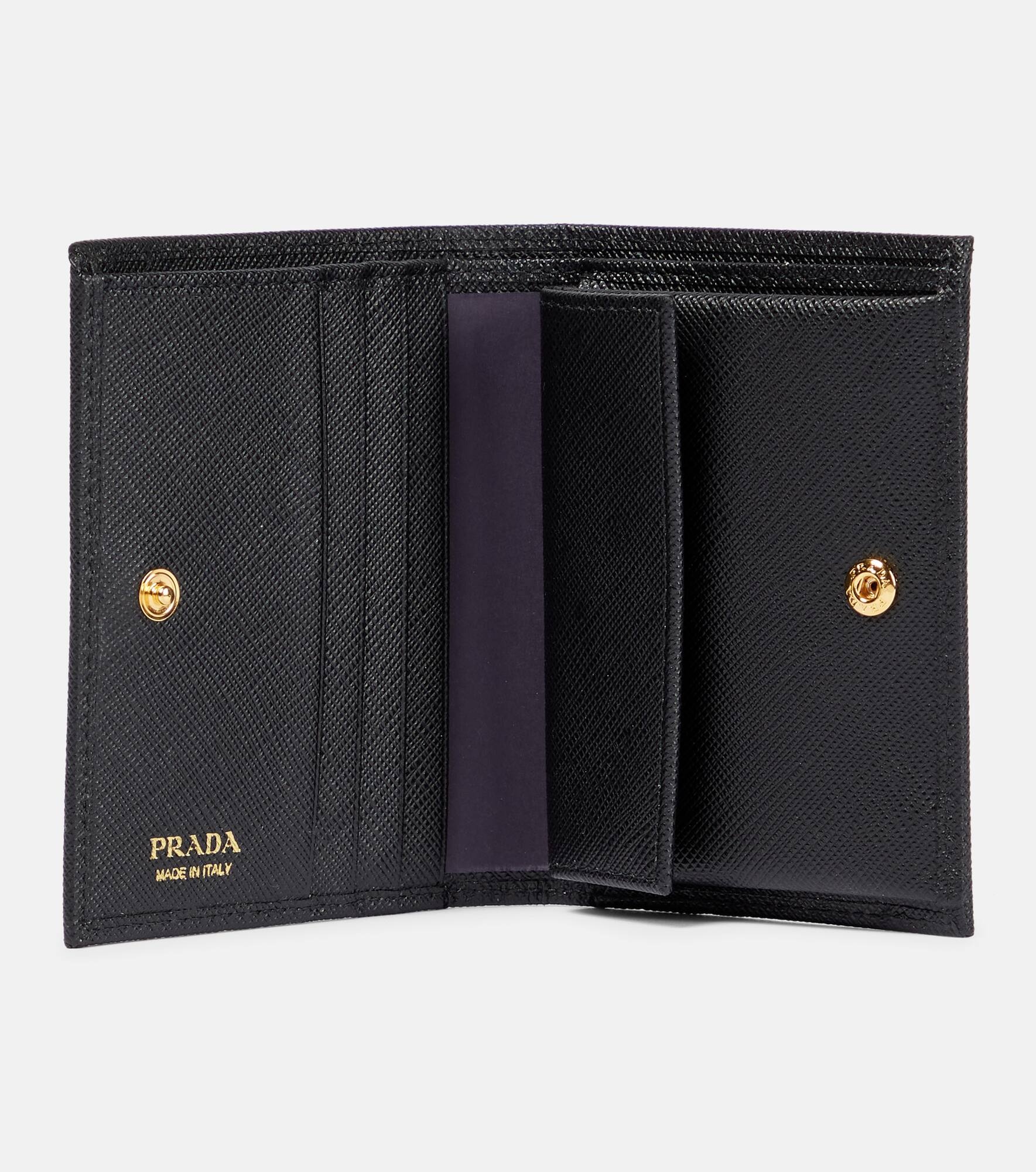 Logo saffiano leather wallet - 2