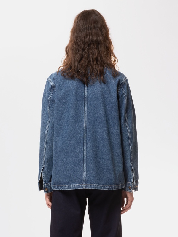 Barney Worker Jacket 90s Blue Denim - 5