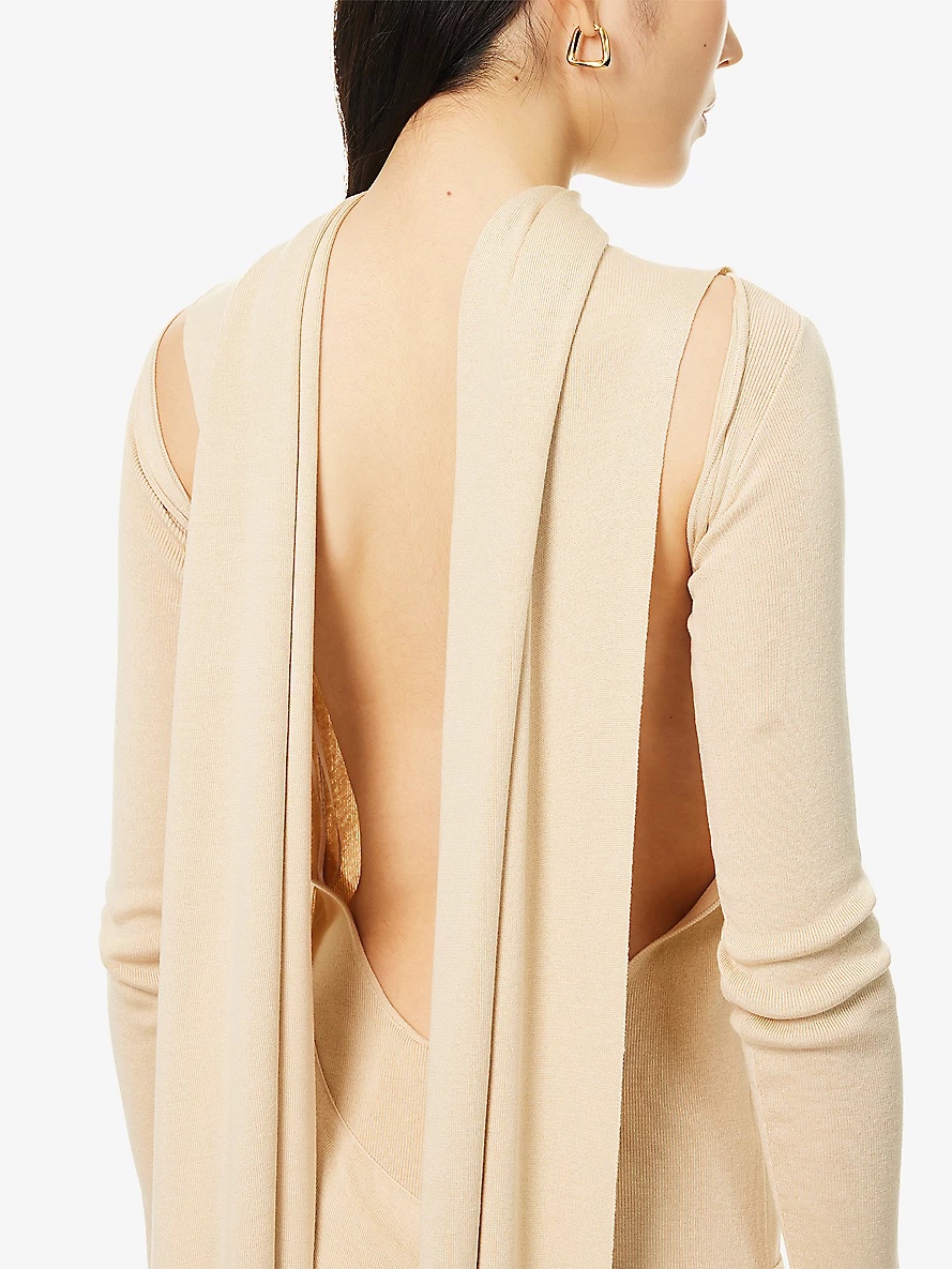 Vire Scarf Knit Maxi Dress - 5