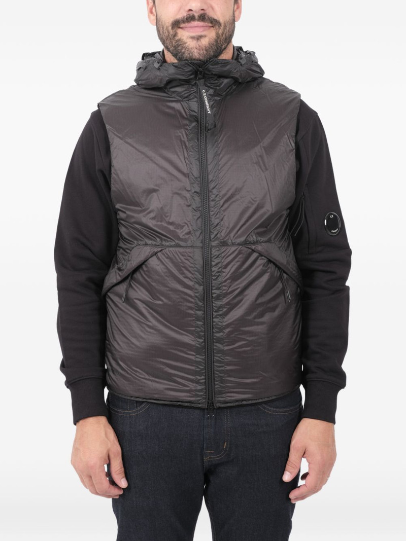 zip fastening hooded waistcoats 1