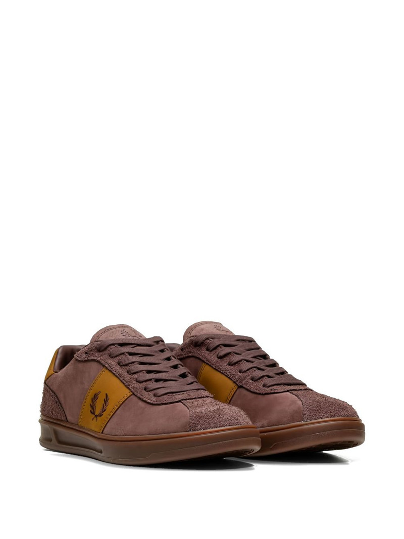 Fred Perry suede logo-embroidered sneakers outlook