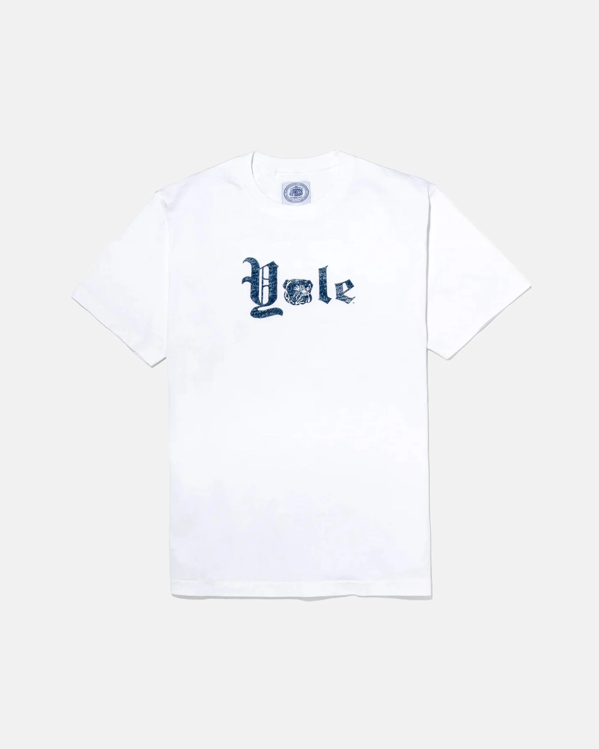 YALE WHITE GOTHIC SPELLOUT T-SHIRT - 1