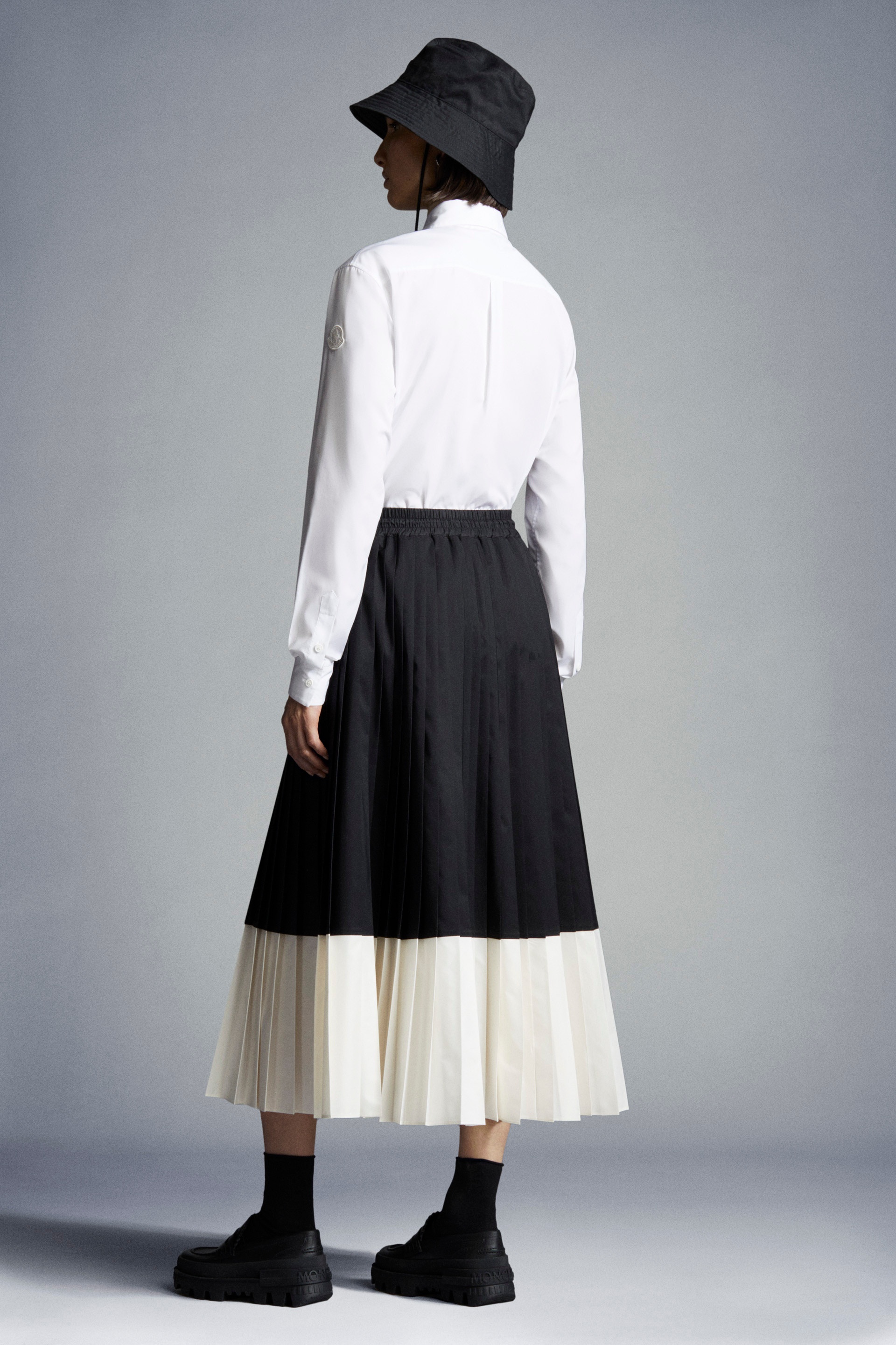 Pleated Taffeta Midi Skirt - 5
