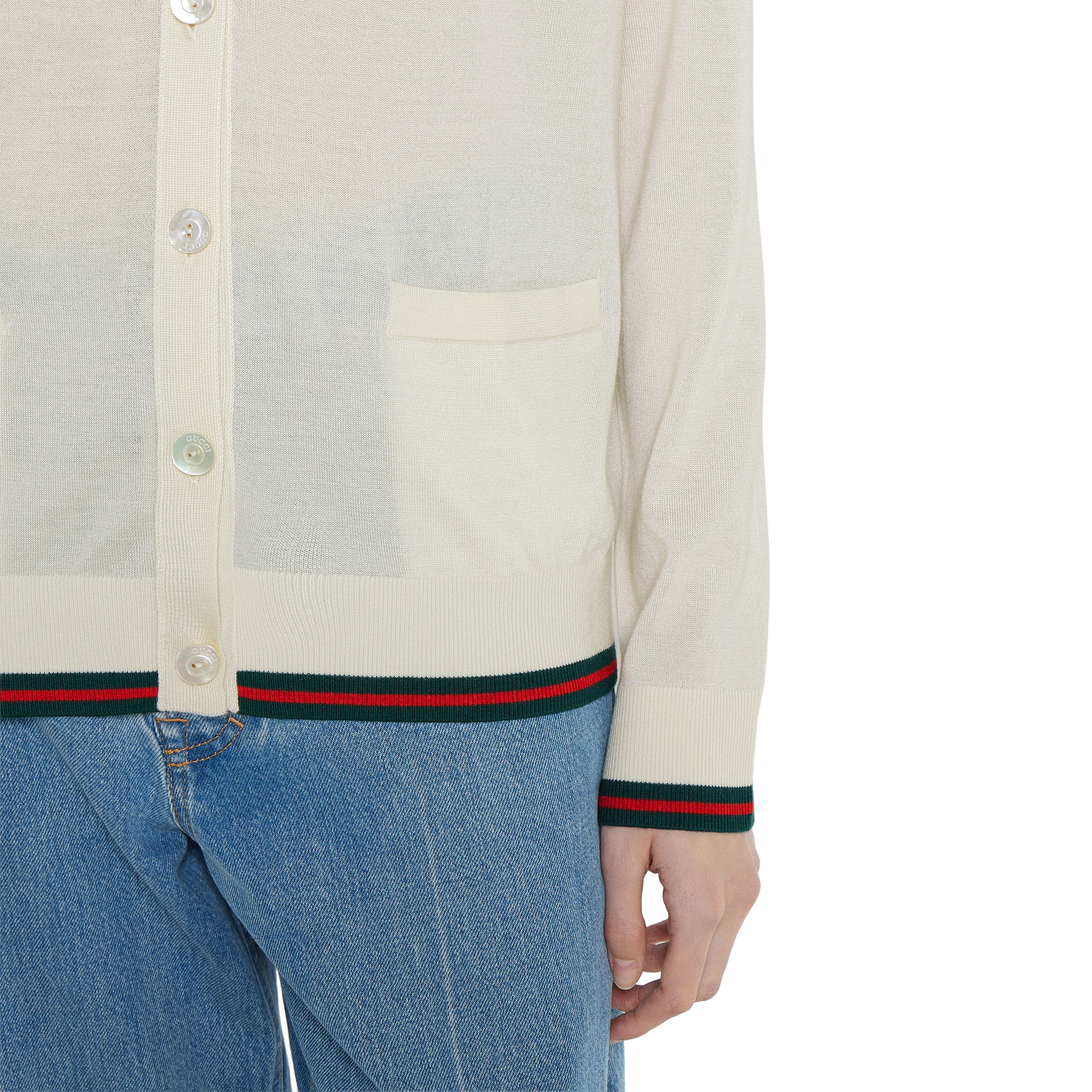 Extra fine cashmere silk cardigan - 5