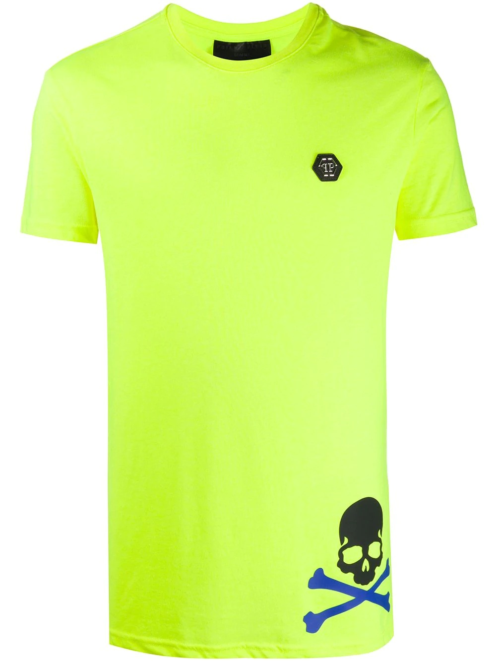 skull print short sleeve T-shirt - 1