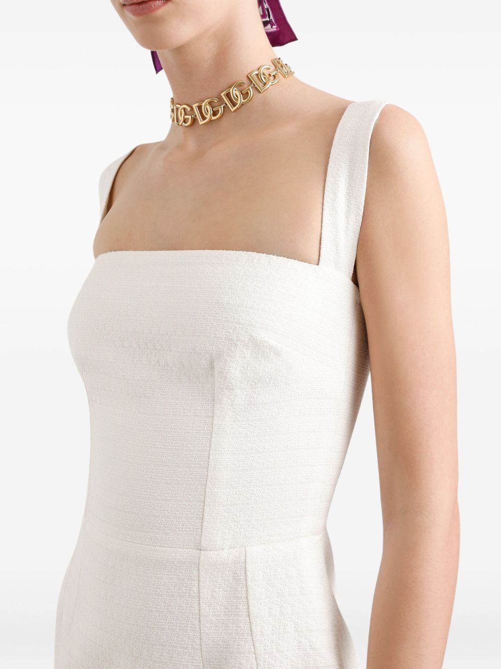 square-neck mini dress - 4
