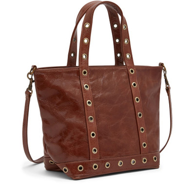 Vanessa Bruno S cracked leather tote bag outlook