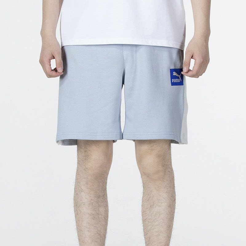 PUMA PUMA EMB Logo Shorts 'Blue' 536782-21 outlook