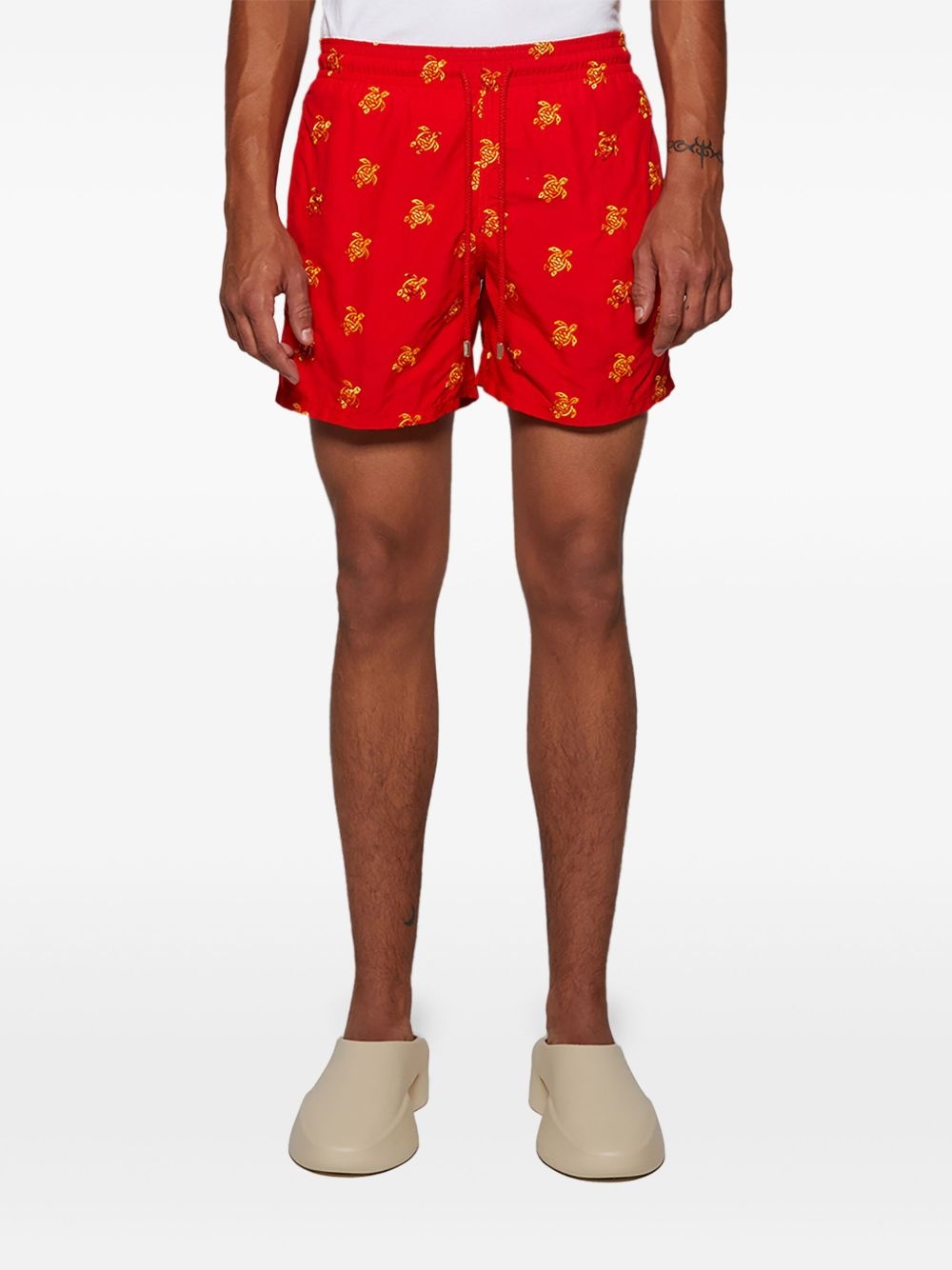 Turtle-print swim shorts - 3