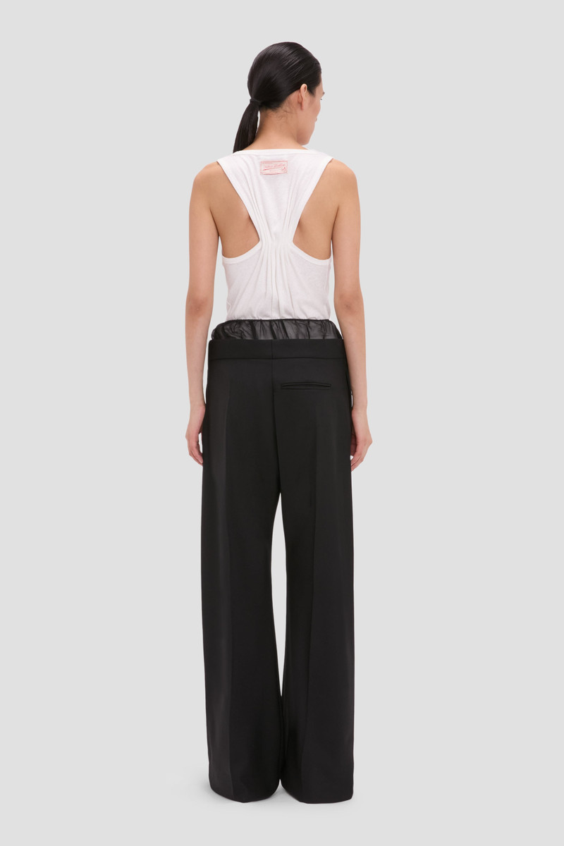 Sheer Panel Trouser In Black 5