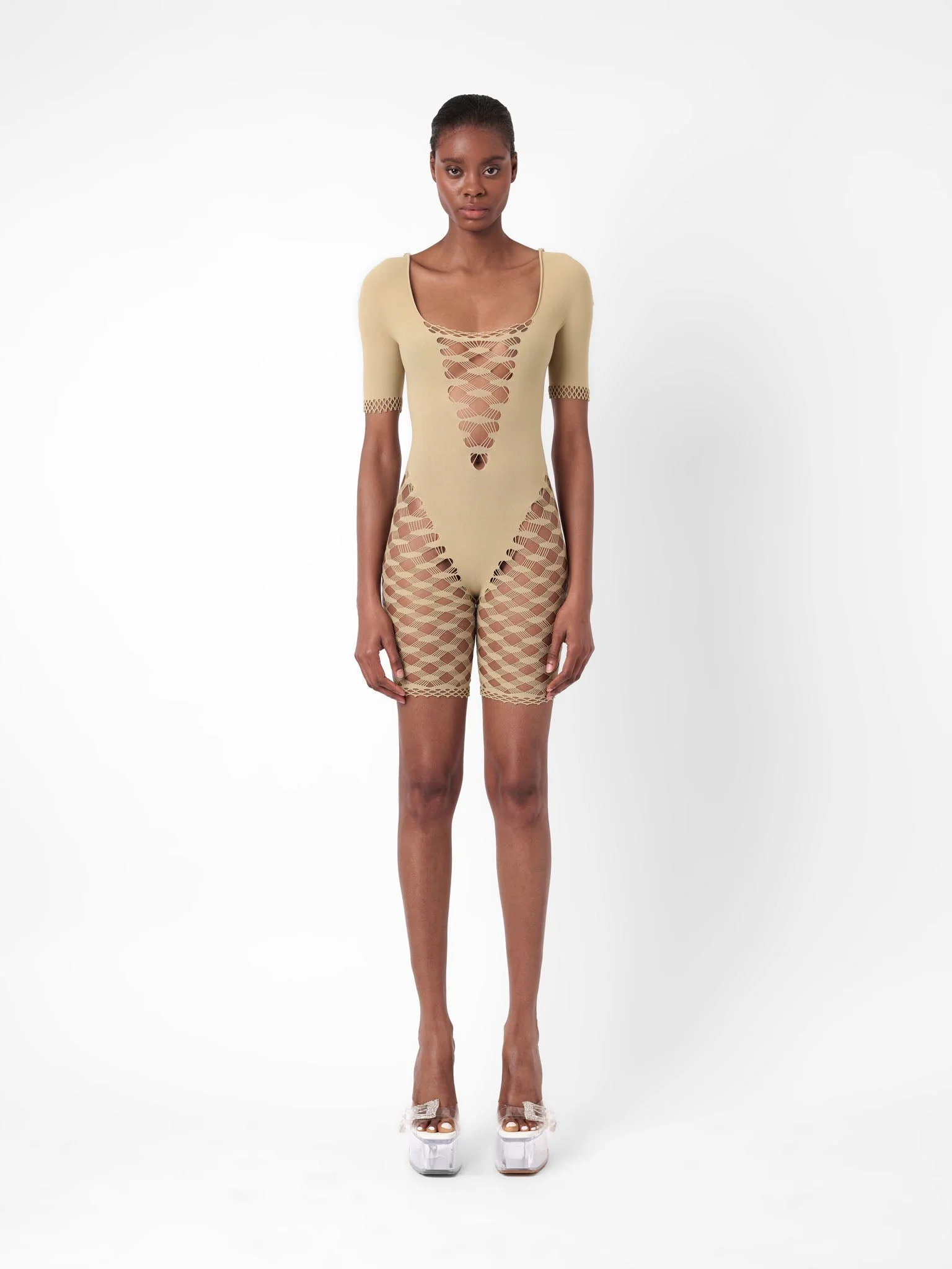 SHELLY PLAYSUIT CLAY - 1