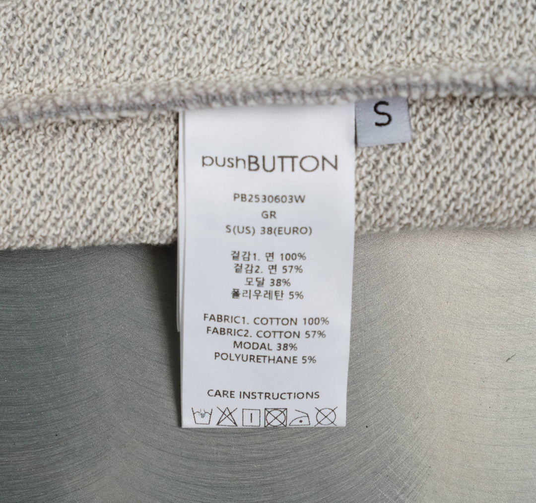 Gray Raw Edge Zip-Up Hoodie - 3