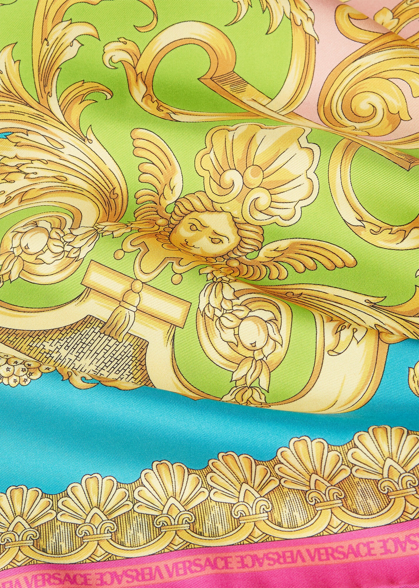 Barocco Goddess Silk Foulard - 3