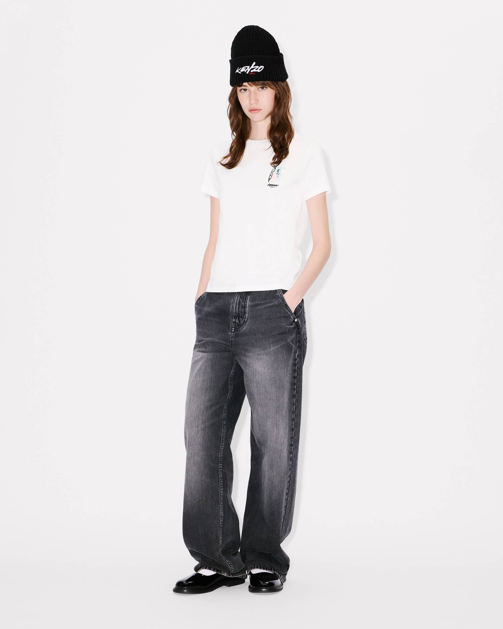 'Kenzo x Futura 2000' embroidered T-shirt in cotton - 5