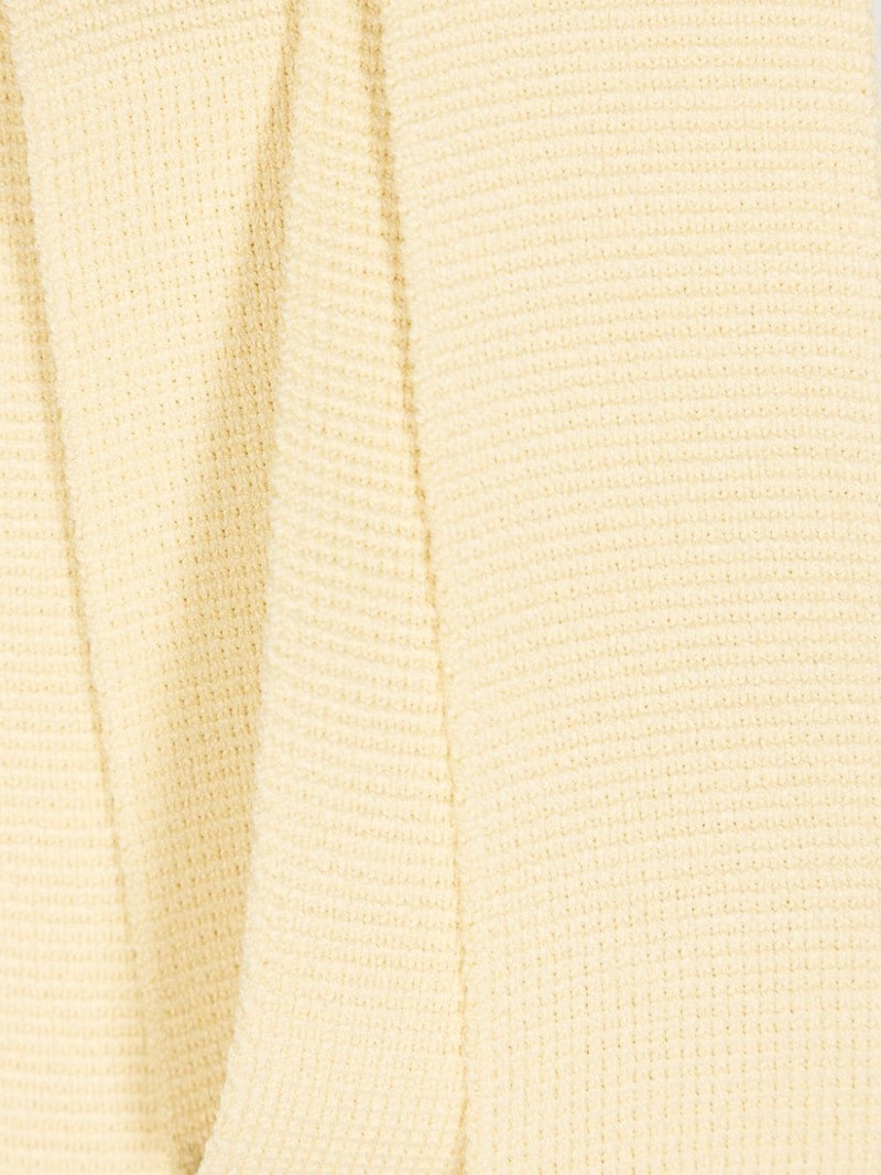 logo-patch ribbed scarf 3