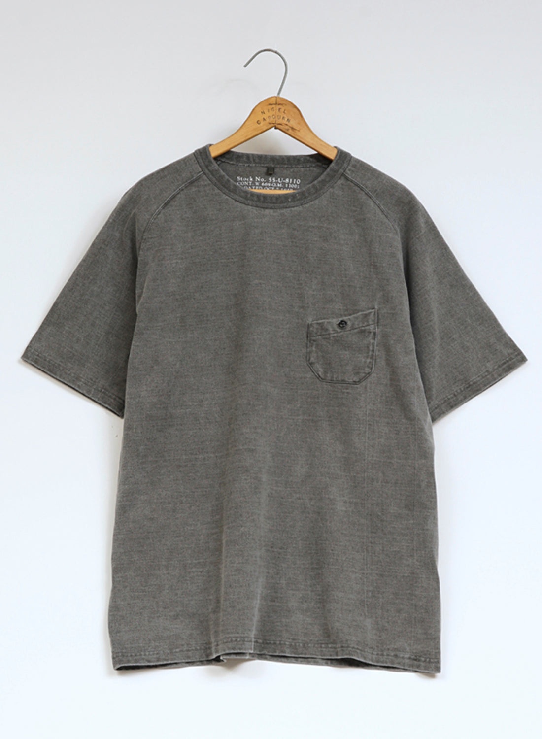 9.5oz Basic T-Shirt Pigment in Charcoal - 1