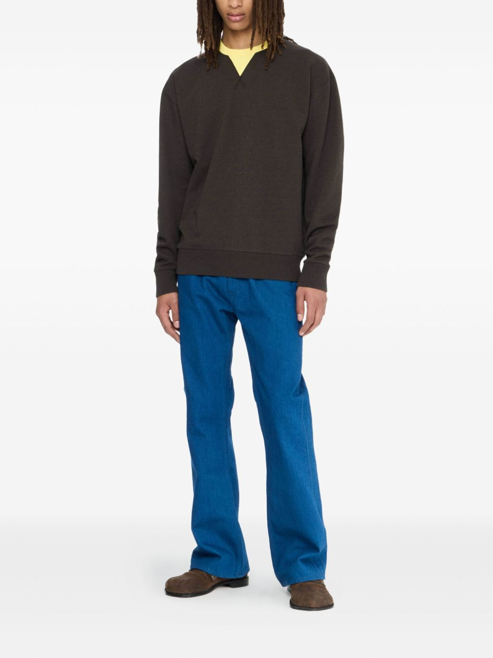 contrast-trim sweatshirt - 2