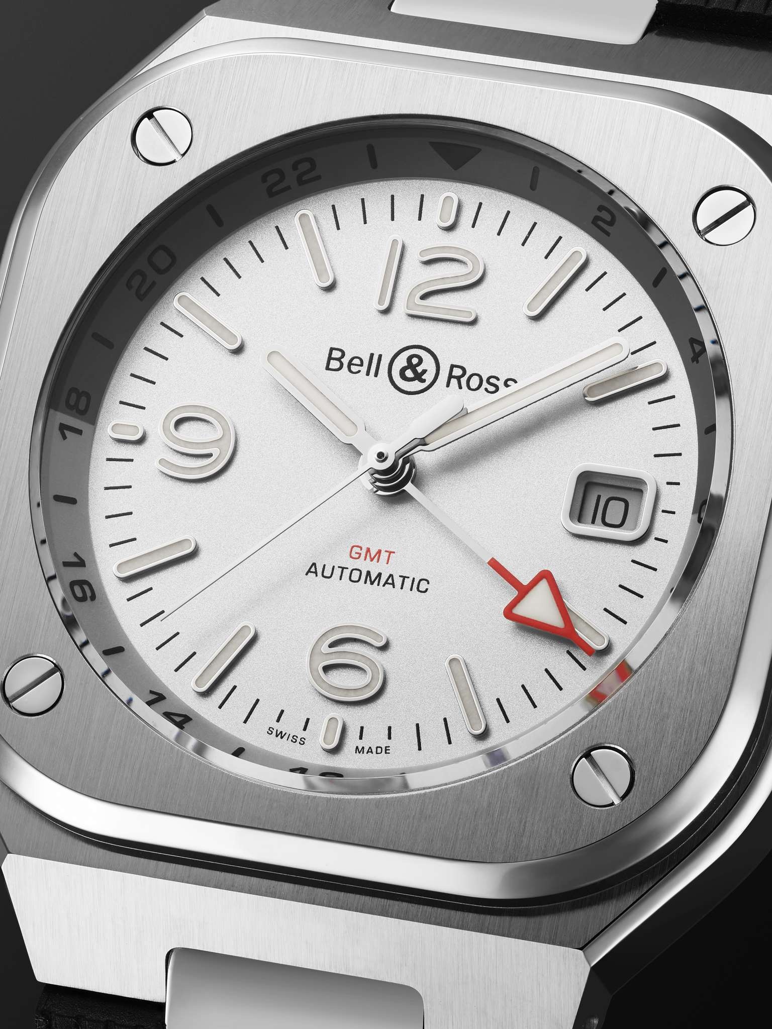 BR 05 Automatic 41mm Stainless Steel and Rubber Watch, Ref. No. BR05G-SI-ST/SRB BU23NOV - 6