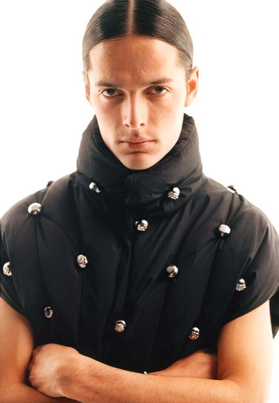 Dolce & Gabbana Sleeveless nylon jacket with all-over buttons outlook