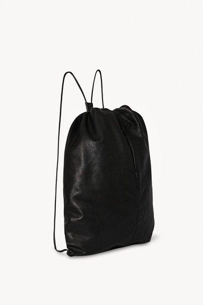 The Row Puffy Backpack in Leather outlook