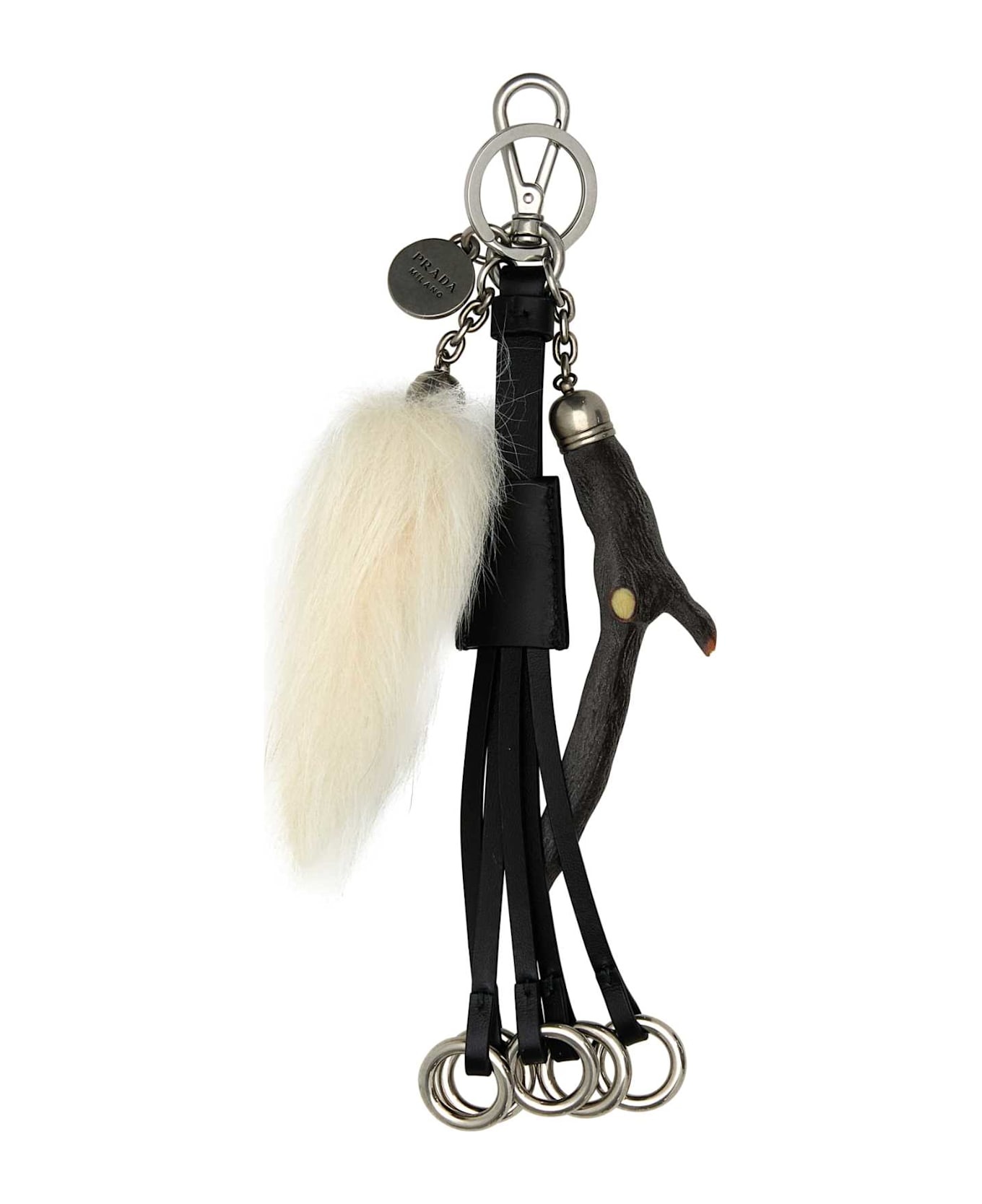 Black Leather Key Ring - 2
