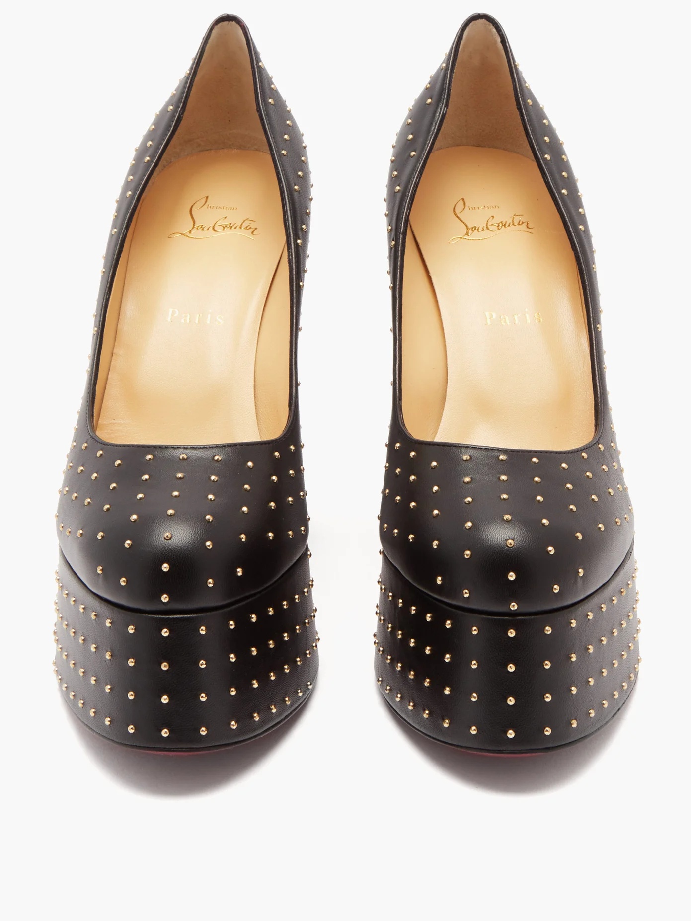 Foolish 130 studded leather platform pumps - 5